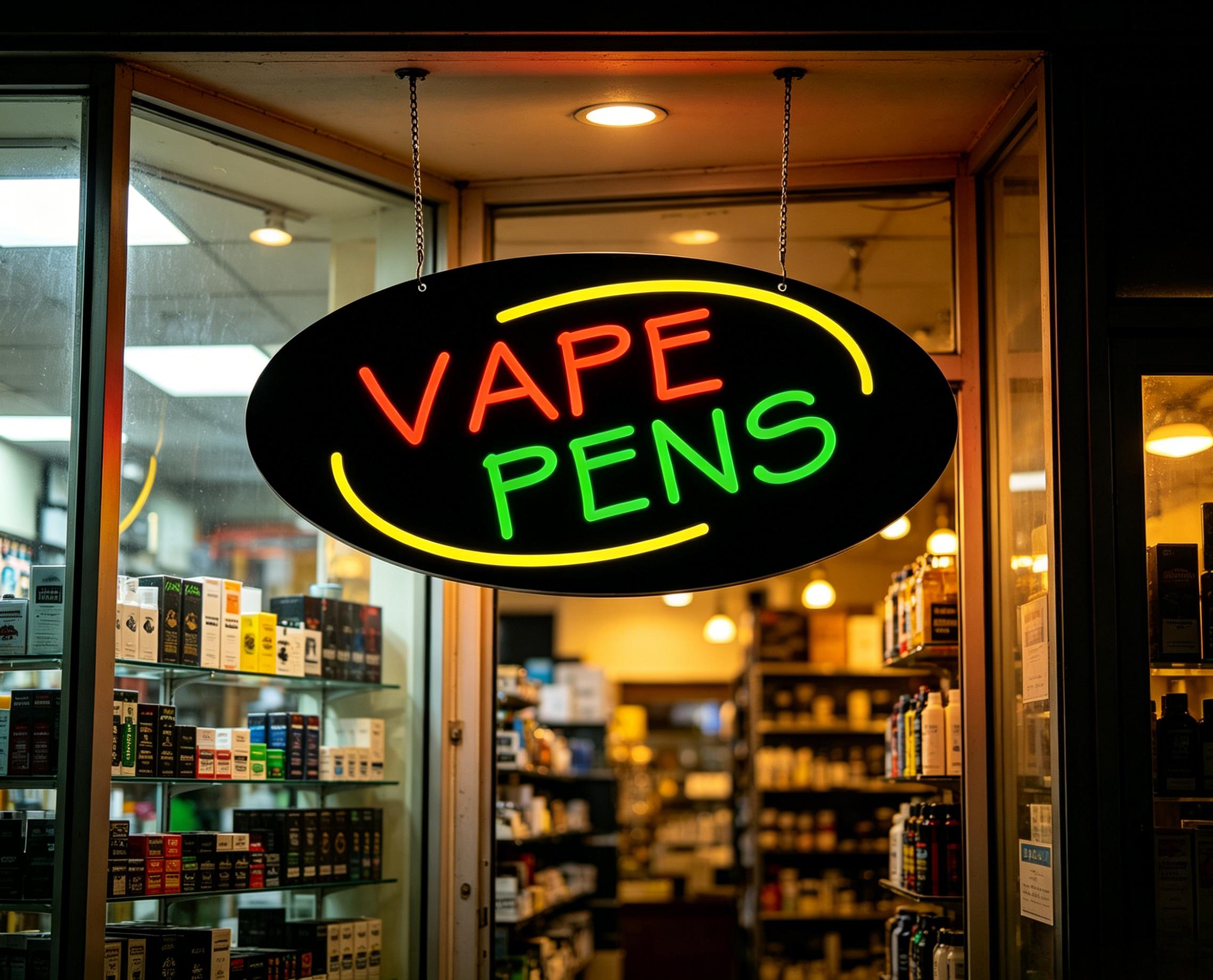 Vape-pennen neonreclame, dimba - Vaping Store recensie en prijs